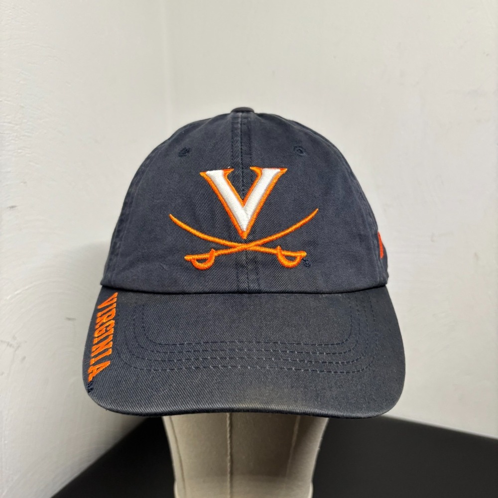University of Virginia Blue Baseball Cap Hat UVA Y2K Spellout Cavs Adjustable